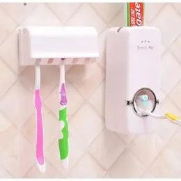 Touch Me & Use Me Automatic One-Touch Toothpaste Dispenser With FREE Brush Holder