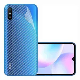 Clear Slim Carbon fibre Phone Transparent protective Mobile Back Sticker For Redmi 9C