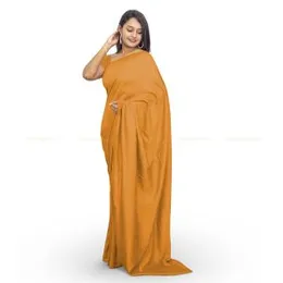 Golden Yellow Vichithra Satin Plain