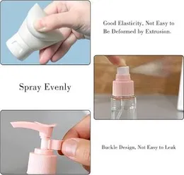 11 Pack Refillable Travel Bottles for Toiletries, Travel Bottles Set with Labels Leakproof Squeezable Refillable Airplane Travel Accessories for Shamp