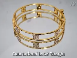 Guaranteed Lock Bangle – Elegant Gold Plated | Secure Fit | New Arrival ✨
