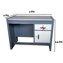 Steel Writing Table with 1 Drawer & 1 Locker-3x2 NO01- 3 years warranty