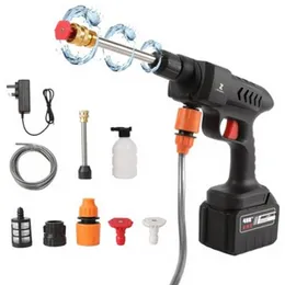 Wireless Car Washer 48V Lithium Battery Portable High Pressure Washer Water Gun