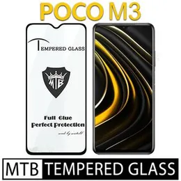 Xiaomi Mi POCO M3 Branded MTB High Quality Screen Protector Full Glue 9D MTB tempered Glass for Xiaomi Mi POCO M3