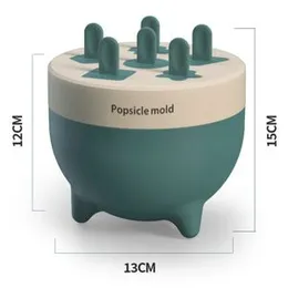 6 Cavity Geometry Popsicle Molds PP Plastic DIY Food Grade Homemade Kitchen Summer Frozen Pop Ice Cream Maker.