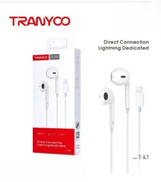 TRANYOO T-K5 Lightning Earphone | Direct Connect Lightning Dedicated