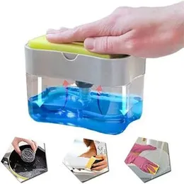 2-in-1 Sponge Holder with Soap Dispenser