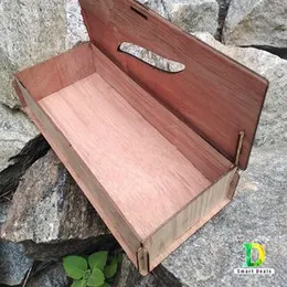 Wooden Tissue Napkin Box 02MM With Black Design for Dining Table Tissue Box Cover, Wooden Butterfly Paper