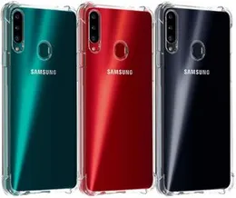Transparent Shock Proof Case Clear TPU Back Cover For Samsung Galaxy A20S