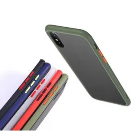 Gingle Matte Transparent Anti-knock Armor Back Cover For Samsung A30 Green