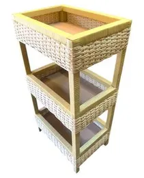Vegetable rack made for rattan and palm handmade product made in Sri Lankan.
