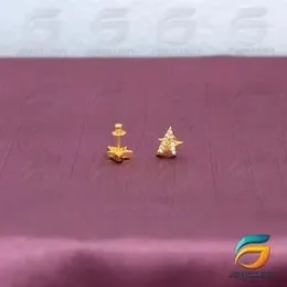 Gold Plated Earring Star Earrings With Stone For WomenC