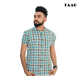 Premium Cotton Short sleeve Check Design Shirt 0125