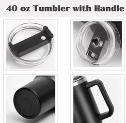 Stanley Cup Stainless Steel Handle Straw Insulation Cup, Portable Water Bottle, Coffee Mug, Student, Cute, Casual, 1250ml