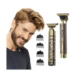Vintage T9 Men's Hair Clipper Electric Shaver Rechargeable Hair Trimmer Beard Clipper For Barber Hair Cutting