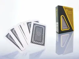 54 Pcs Plastic Playing Cards Pack with Box - Bohua Gold Waterproof Poker Playing Card Deck