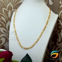 Góld Plated Flat 04mm Lara Chain Guaranteed 18/24 inch Stylish Design For Women