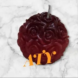 Rose ball candle, Romantic dinners or special occasions candle, gift