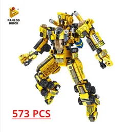 City Project Mecha 573 Pieces 12 in 1 Deformation Building Blocks Panlos Brick Toys & Gift Set for Children