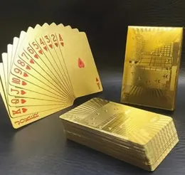 Playing cards gold foil poker card black foil plastic