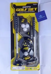 Kids Happy Golf Set - 2 Golf Sticks, 4 Golf balls