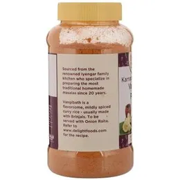 Delight Foods Karnataka Iyengar Masalas (Vangibath Powder 250G), Vegetable Masala FROM INDIA (SAM)