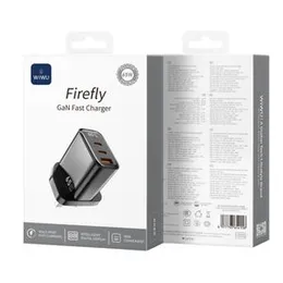 WIWU WI-G012 Firefly Series 65W PD GaN Fast Charger | Dual Type-C & USB-A Ports