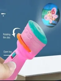 Flashlight Projector Baby Sleeping Story Book Torch Lamp Toy For Kids
