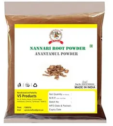 VS Products Nannari Root Powder, 200g, Kapuri, Naruninti,Anantamul, Sogade Beru, Hemidesmus Indicus, Upalsari Powder, (pack of 2 x 100g)