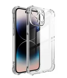 Buy 1 Get 1 – Shockproof Silicone Bumper Case for iPhone 15 Pro / 15 Pro Max – Ultra Clear Slim Soft Back Cover with Anti-Slip Grip & Camera Protectio