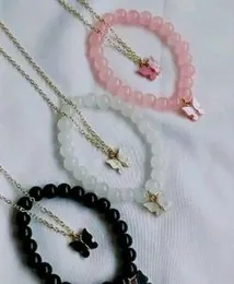 Butterfly chains with handbands.