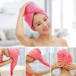 Microfiber Hair Wrap Towel Drying Bath Spa Head Cap Turban Twist Dry Shower
