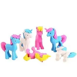 Creative Cartoon Unicorn Pencil Eraser cute Animal Eraser For Kids