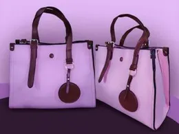 Medium Pink and Brown tote bag
