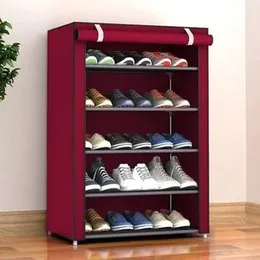 4 Layer Shoe Rack with Cover