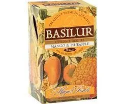 Basilur Ceylon Black Tea Mango Pineapple Magic Fruits 25 Tea Bags (Net Wt. 50g) Basilur Ceylon Black Tea Mango Pineapple Magic Fruits 25 Tea Bags (Net
