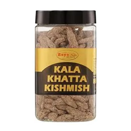 Zaya 250gm Kala Khatta Kishmish, Flavoured Raisins, Coated Nuts, Healthy Snack, Tangy kishmish, Vegan, Sweet and Sour Snack | Source Of Potassium