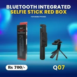 Bluetooth Intergraded Selfie Stick Red Box for Mobile