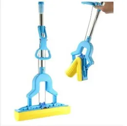 Sponge Absorber Quick Cleaning Mop with Squeezing Technology Adjustable Handle Kitchen Bathroom Cleaner