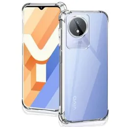 Vivo Y02 Shockproof Transparent Soft Case Back Cover for Vivo Y02
