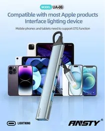 4-in-1   Lightning   Multifunction   Adapter   UA-06   USB   3.0   |   Dual   USB   |   Aluminium   Body