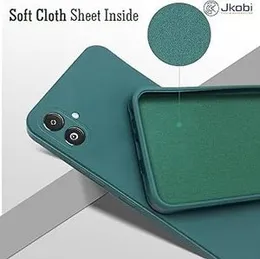 Samsung Galaxy F14 Soft matte liquid silicone Case Back Cover for Samsung galaxy F14 - Green