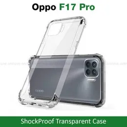 Oppo F17 Pro Transparent Shockproof ThickBallon Case - Clear TPU Bumper Case For Oppo F17 Pro Back Cover Premium Quality Anti Shock Airbag Phone Case