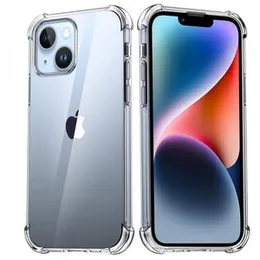 iPhone 14 Transparent Shockproof Clear Bumper ThickBallon Case - Clear TPU Bumper Case For iPhone 14 Back Cover Premium Quality Anti Shock Airbag Phon
