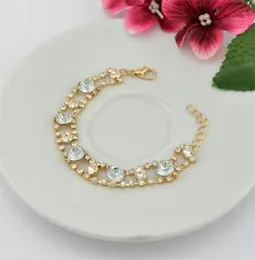 Gold Plated Indian Crystal Bracelet