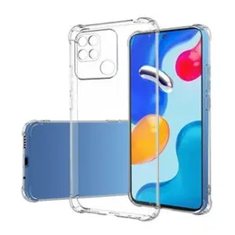 Luxury Shockproof Transparent Shockproof Bumper Case For Mi Redmi 10A Crystal Transparent Premium Quality Xiaomi Shockproof Protective Phone Shell Red
