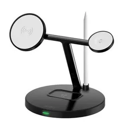 Wiwu WI-W032 Magnetic 4 In 1 Wireless Charger Black