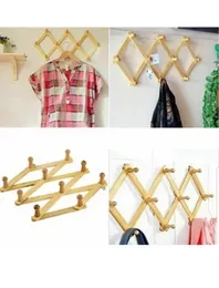 Wooden Wall Cloth Hanger, Number Of Hooks: 10