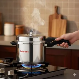 Telesonic TL1050 – 7.5L Stainless Steel Pressure Cooker with Automatic Gasket Release