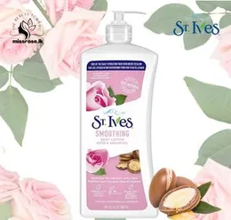 St. Ives Smoothing Body Lotion with Rose and Argan Oil – 621 ml